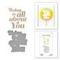 Preview: Spellbinders - Glimmer Hot Foil Plate & Dies "Glimmering All About You"