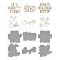 Preview: Spellbinders - Glimmer Hot Foil Plate & Dies "It's My Party"