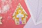 Preview: Gemini - Stempel & Stanze "Gingerbread House" Shaped Card Base Stamp & Dies 