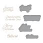 Preview: Spellbinders - Glimmer Hot Foil Plate & Dies "Snow Garden Sentiments"