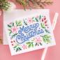 Preview: Spellbinders - Schablone & Stanzschablone "Layered Merry Christmas Foliage" Stencil & Dies