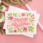 Preview: Spellbinders - Schablone & Stanzschablone "Layered Merry Christmas Foliage" Stencil & Dies