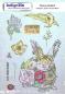 Preview: IndigoBlu - Gummistempel Set "Bunny Rabbit" A5 Rubber Stamp