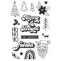 Preview: Simple Stories - Stempelset "Boho Christmas" Clear Stamps 