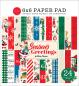 Preview: Carta Bella - Designpapier "Season's Greetings" Paper Pad 6x6 Inch - 24 Bogen