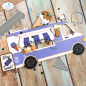 Preview: Elizabeth Craft Designs - Stanzschalone "Food Truck" Dies