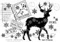 Preview: Woodware - Stempel "Winter Reindeer" Clear Stamps Design by Francoise Read