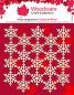 Preview: Woodware - Schablone "Snowflake Screen" Stencil