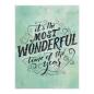 Preview: Spellbinders - Buchdrucktechnik "Most Wonderful Time" Press Plate