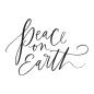 Preview: Spellbinders - Buchdrucktechnik "Peace on Earth" Press Plate