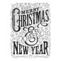 Preview: Spellbinders - Buchdrucktechnik "Merry Christmas & Happy New Year" Press Plate