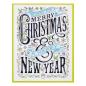 Preview: Spellbinders - Buchdrucktechnik "Merry Christmas & Happy New Year" Press Plate