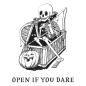 Preview: Spellbinders - Buchdrucktechnik "Open if You Dare" Press Plate