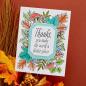 Preview: Spellbinders - Buchdrucktechnik "Autumn Thanks Frame" Press Plate