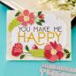 Preview: Spellbinders - Buchdrucktechnik "You Make Me Happy" Press Plate