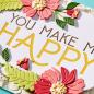 Preview: Spellbinders - Buchdrucktechnik "You Make Me Happy" Press Plate