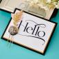 Preview: Spellbinders - Buchdrucktechnik "Hello" Press Plate