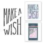 Preview: Spellbinders - Buchdrucktechnik "Diagonal Make a Wish" Press Plate