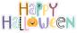 Preview: Doodlebug Design - Aufkleber "Happy Halloween" Doodle Sticker