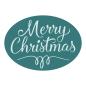 Preview: Spellbinders - Wachssiegel Stempel "Merry Christmas Oval" Waxs Seal Stamp