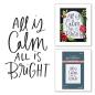 Preview: Spellbinders - Buchdrucktechnik "All Is Calm" Press Plate