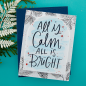 Preview: Spellbinders - Buchdrucktechnik "All Is Calm" Press Plate