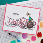 Preview: Spellbinders - Gummistempel Set "Party Streamers" Cling Stamp