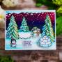 Preview: Picket Fence Studios - Kartenvorderseiten "Rustic Christmas" Toner Cards Fronts A2 - 12 Karten