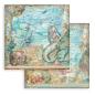 Preview: Stamperia - Designpapier "Songs of the Sea" Paper Pack 8x8 Inch - 10 Bogen