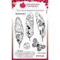 Preview: Woodware - Stempelset "Paper Feathers" Clear Stamps Design by Francoise Read