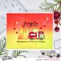 Preview: Heffy Doodle - Stempelset "Happy Holidays Sentiment" Clear Stamps