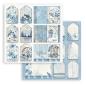 Preview: Stamperia - Designpapier "Blue Land" Paper Pack 8x8 Inch - 10 Bogen