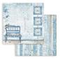 Preview: Stamperia - Designpapier "Blue Land" Paper Pack 8x8 Inch - 10 Bogen