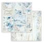 Preview: Stamperia - Designpapier "Blue Land" Paper Pack 8x8 Inch - 10 Bogen