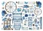 Preview: Stamperia - Stanzteile "Blue Land" Die Cuts