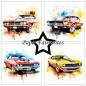 Preview: Paper Favourites - Designpapier "Muscle Cars" Paper Pack 6x6 Inch - 24 Bogen