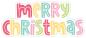 Preview: Doodlebug Design - Aufkleber "Merry Christmas" Doodle Sticker