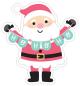 Preview: Doodlebug Design - Aufkleber "Santa" Doodle Sticker