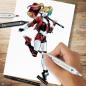 Preview: Spectrum Noir - Alkohoholmarker "Harley Quinn" Fan-Art Like a Pro Art Kit 