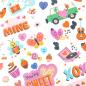 Preview: American Crafts - Aufkleber "Cutie Pie" Sticker