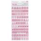 Preview: American Crafts - Aufkleber "Alpha Pink Glitter" Sticker