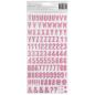 Preview: American Crafts - Aufkleber "Alpha Pink Glitter" Sticker