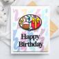 Preview: Creative Expressions - Stanzschablone "Stained Glass Birthday" Craft Dies Design by Sue Wilson