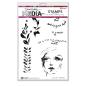 Preview: Ranger - Stempelset by Dina Wakley "She is wise" Media Cling Stamp 