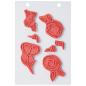 Preview: Ranger - Stempelset by Dina Wakley "Abstract blooms" Media Cling Stamp 