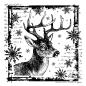 Preview: Crafty Individuals - Gummistempel "Snowflake Rudolph" Unmounted Rubber Stamps 