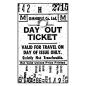 Preview: Crafty Individuals - Gummistempel "Day Out Ticket" Unmounted Rubber Stamps 