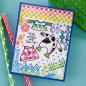 Preview: Stampendous - Stempelset "Geo Prints FransFormer" Clear Stamps