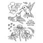 Preview: Stampendous - Stempelset "Hummingbird Day" Clear Stamps