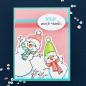 Preview: Stampendous - Stempelset "FransFormer Snowy Friends" Clear Stamps